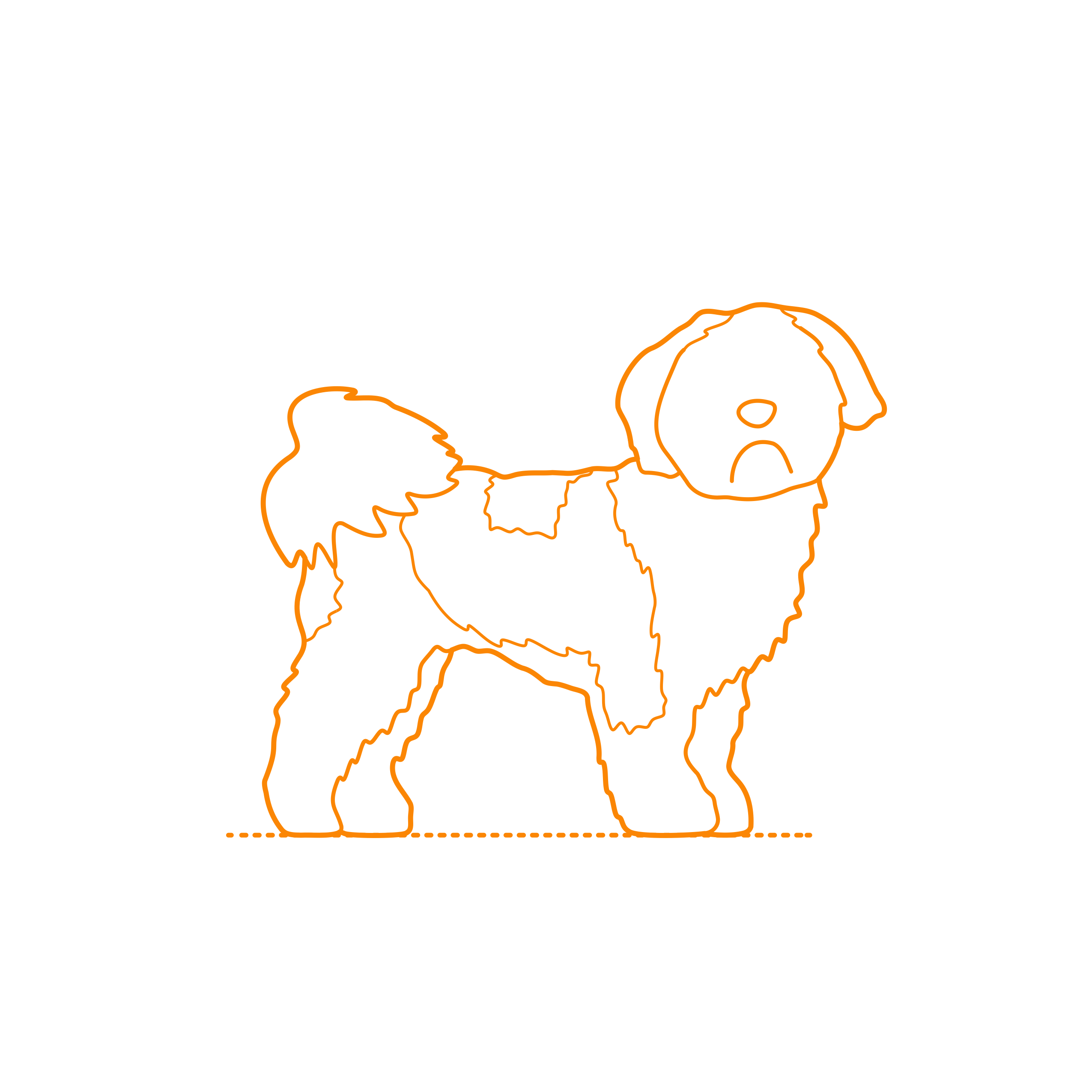 Animals Dogs Shih Tzu Stencil Svg Design File Free Vectors